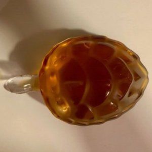 Lalique Amber Crystal Caroline Turtle-Excellent Condition